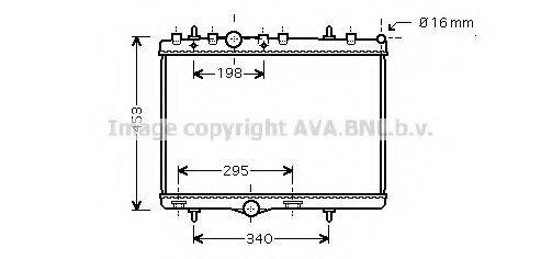 AVA QUALITY COOLING PE2255 Радиатор, охлаждение двигателя