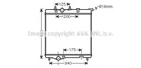 AVA QUALITY COOLING PE2298 Радиатор, охлаждение двигателя