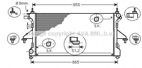 AVA QUALITY COOLING PE2310 Радиатор, охлаждение двигателя