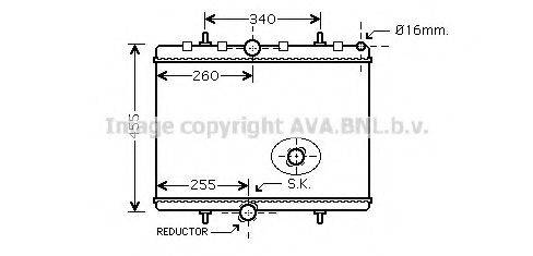 AVA QUALITY COOLING PE2314 Радиатор, охлаждение двигателя