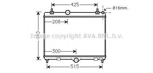 AVA QUALITY COOLING PE2358 Радиатор, охлаждение двигателя