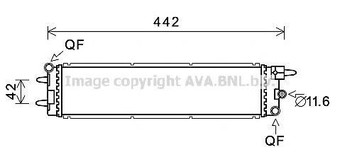 AVA QUALITY COOLING PE2381 Радиатор, охлаждение двигателя