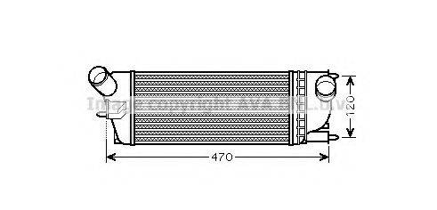 AVA QUALITY COOLING PE4336 Интеркулер