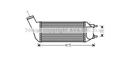 AVA QUALITY COOLING PE4341 Интеркулер