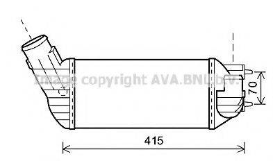 AVA QUALITY COOLING PE4360 Интеркулер