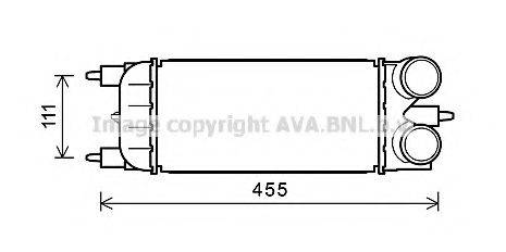 AVA QUALITY COOLING PE4365 Интеркулер