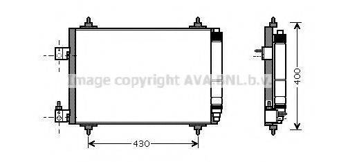 AVA QUALITY COOLING PE5286D Конденсатор, кондиционер