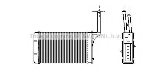 AVA QUALITY COOLING PE6049 Теплообменник, отопление салона