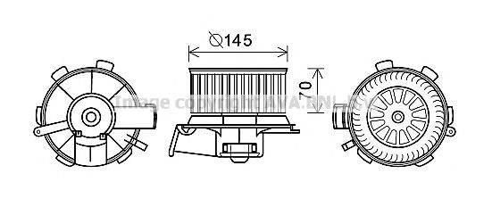 AVA QUALITY COOLING PE8388 Электродвигатель, вентиляция салона