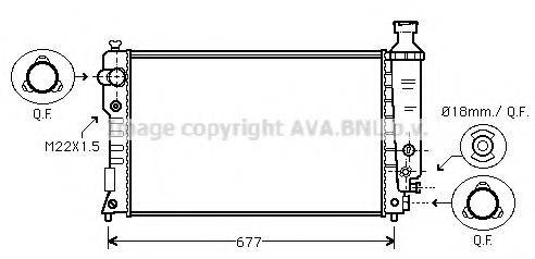 AVA QUALITY COOLING PEA2125 Радиатор, охлаждение двигателя