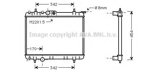 AVA QUALITY COOLING PEA2189 Радиатор, охлаждение двигателя