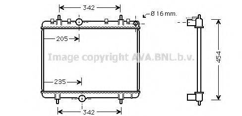 AVA QUALITY COOLING PEA2330 Радиатор, охлаждение двигателя