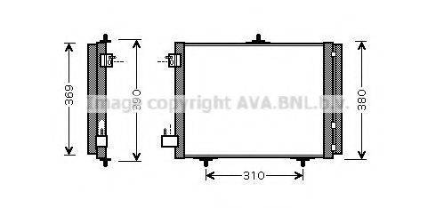 AVA QUALITY COOLING PEA5295D Конденсатор, кондиционер