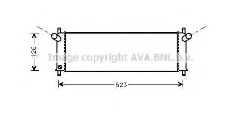 AVA QUALITY COOLING PR2022 Радиатор, охлаждение двигателя