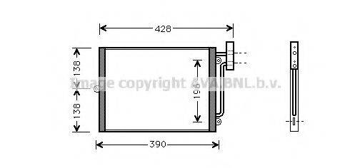 AVA QUALITY COOLING PR5038 Конденсатор, кондиционер