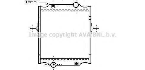 AVA QUALITY COOLING RE2002 Радиатор, охлаждение двигателя