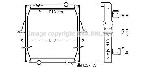 AVA QUALITY COOLING RE2010 Радиатор, охлаждение двигателя