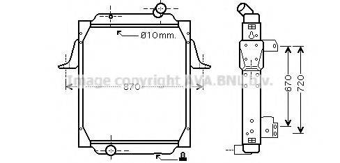 AVA QUALITY COOLING RE2062 Радиатор, охлаждение двигателя