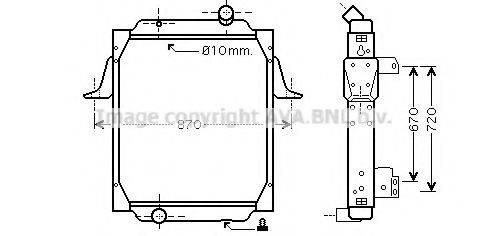 AVA QUALITY COOLING RE2069 Радиатор, охлаждение двигателя