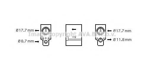 AVA QUALITY COOLING RT1488 Расширительный клапан, кондиционер