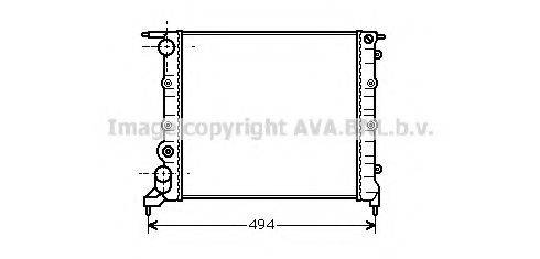 AVA QUALITY COOLING RT2042 Радиатор, охлаждение двигателя