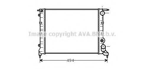 AVA QUALITY COOLING RT2043 Радиатор, охлаждение двигателя