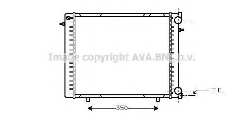 AVA QUALITY COOLING RT2045 Радиатор, охлаждение двигателя