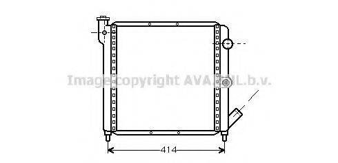 AVA QUALITY COOLING RT2063 Радиатор, охлаждение двигателя