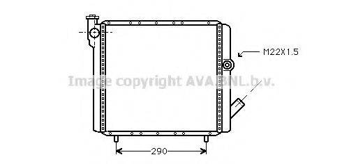 AVA QUALITY COOLING RT2070 Радиатор, охлаждение двигателя