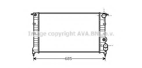 AVA QUALITY COOLING RT2115 Радиатор, охлаждение двигателя