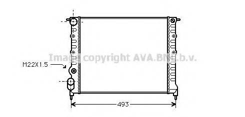 AVA QUALITY COOLING RT2118 Радиатор, охлаждение двигателя