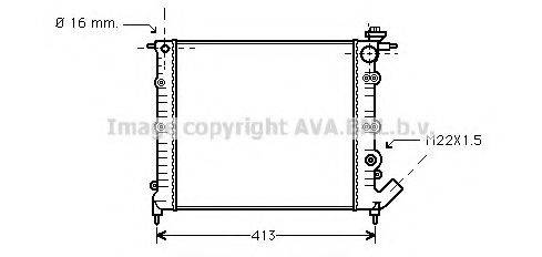 AVA QUALITY COOLING RT2120 Радиатор, охлаждение двигателя
