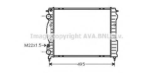 AVA QUALITY COOLING RT2129 Радиатор, охлаждение двигателя