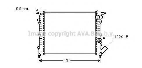 AVA QUALITY COOLING RT2132 Радиатор, охлаждение двигателя