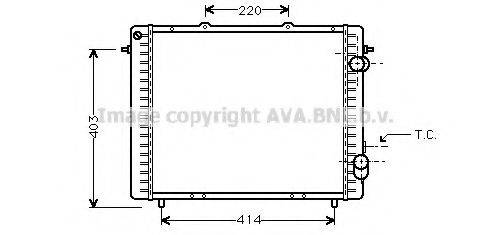 AVA QUALITY COOLING RT2159 Радиатор, охлаждение двигателя