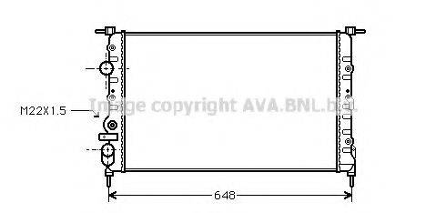 AVA QUALITY COOLING RT2198 Радиатор, охлаждение двигателя