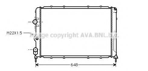 AVA QUALITY COOLING RT2203 Радиатор, охлаждение двигателя