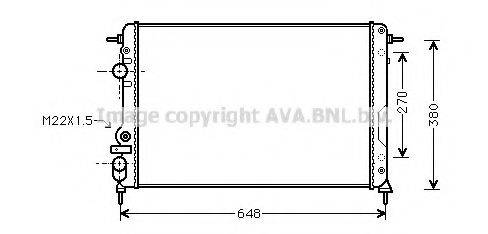 AVA QUALITY COOLING RT2241 Радиатор, охлаждение двигателя