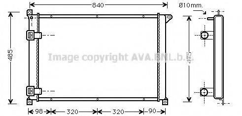 AVA QUALITY COOLING RT2257 Радиатор, охлаждение двигателя
