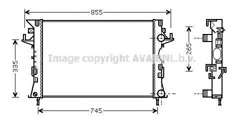 AVA QUALITY COOLING RT2290 Радиатор, охлаждение двигателя