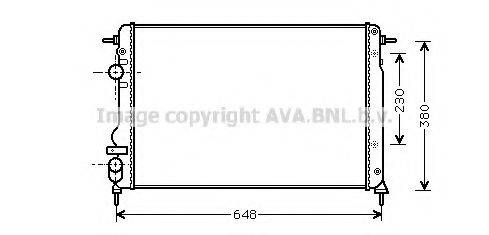 AVA QUALITY COOLING RT2312 Радиатор, охлаждение двигателя