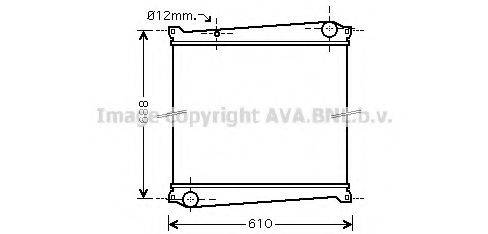 AVA QUALITY COOLING RT2379 Радиатор, охлаждение двигателя