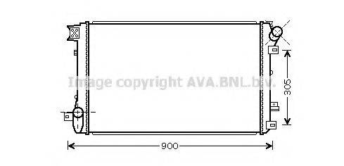 AVA QUALITY COOLING RT2408 Радиатор, охлаждение двигателя