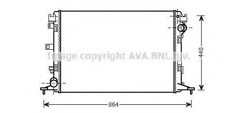 AVA QUALITY COOLING RT2420 Радиатор, охлаждение двигателя