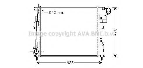 AVA QUALITY COOLING RT2427 Радиатор, охлаждение двигателя