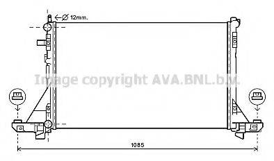 AVA QUALITY COOLING RT2561 Радиатор, охлаждение двигателя