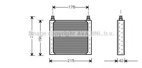 AVA QUALITY COOLING RT3146 масляный радиатор, двигательное масло