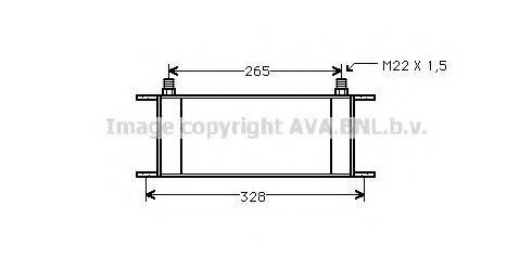 AVA QUALITY COOLING RT3163 масляный радиатор, двигательное масло