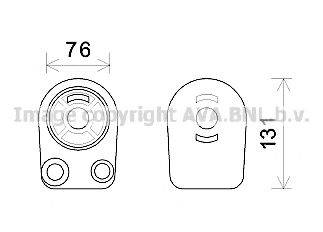 AVA QUALITY COOLING RT3607 масляный радиатор, двигательное масло