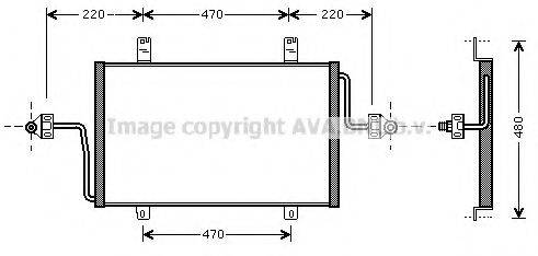 AVA QUALITY COOLING RT5279 Конденсатор, кондиционер